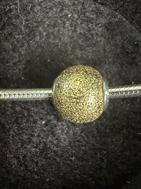 RETIRED Pandora Essence “Sensitivity” 14K Gold & Sterling Silver charm.